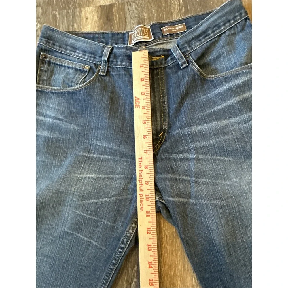 Levis 559 Relaxed Fit Men's 32x32 Selvedge Blue Jeans Fits 32x30